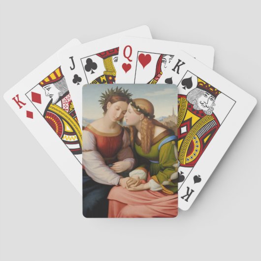 Italia en Germania (Italië en Duitsland als zuster Pokerkaarten (Achterkant)