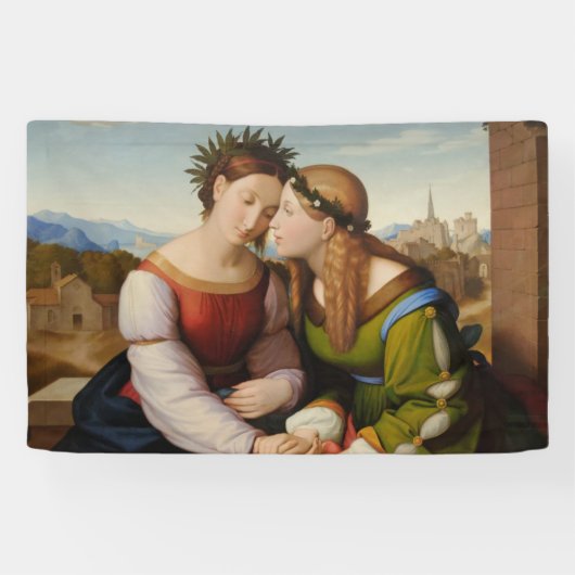 Italia en Germania (Italië en Duitsland als zuster Spandoek (Horizontaal)