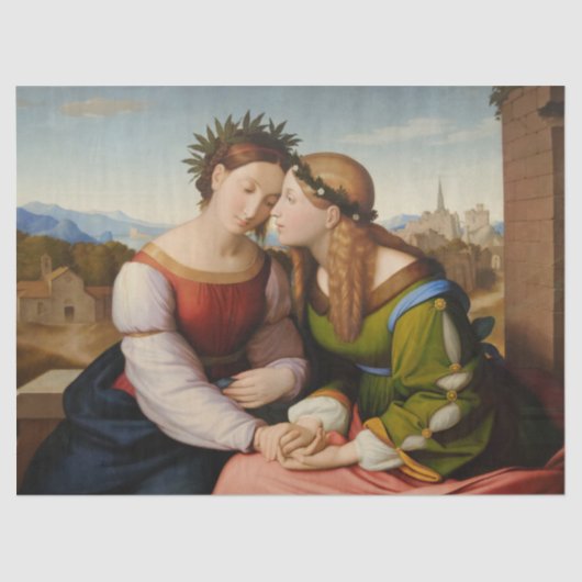 Italia en Germania (Italië en Duitsland als zuster Tissuepapier (Voorkant)