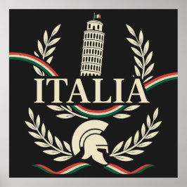 Italia Erfgoed Crest Poster