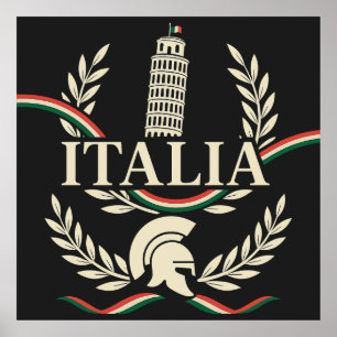 Italia Erfgoed Crest Poster