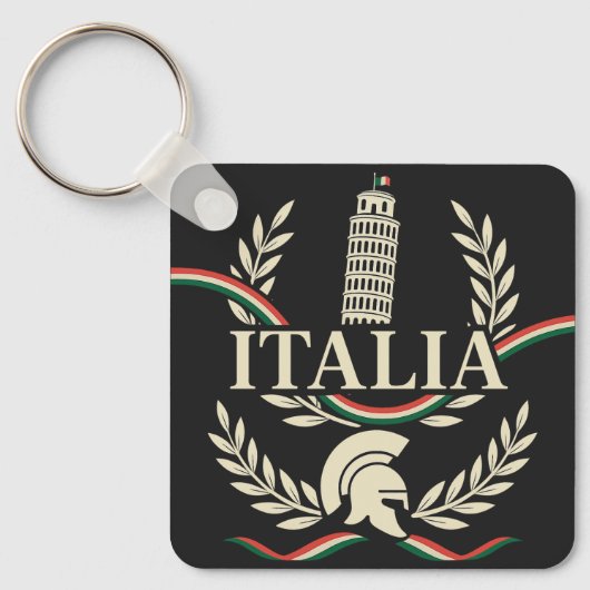 Italia Erfgoed Crest Sleutelhanger (Voorkant)