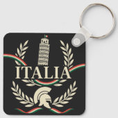 Italia Erfgoed Crest Sleutelhanger (Achterkant)