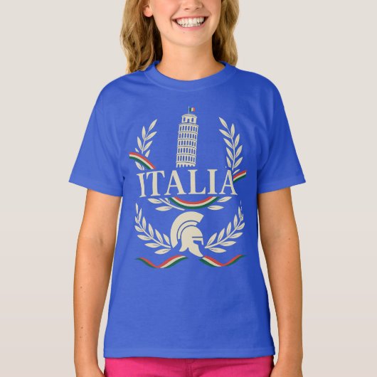 Italia Erfgoed Crest T-shirt (Voorkant)