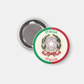Italia Erfgoed Embleem Magneet (Voorkant / Achterkant)