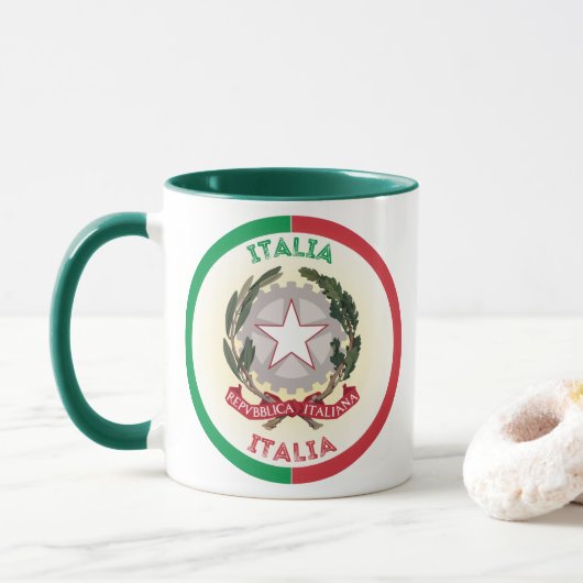 Italia Erfgoed Embleem Mok (Met donut)