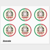 Italia Erfgoed Embleem Ronde Sticker (Vel)