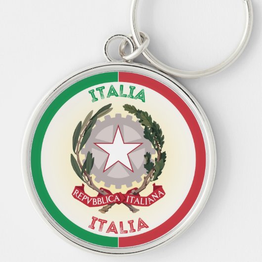 Italia Erfgoed Embleem Sleutelhanger (Voorkant)