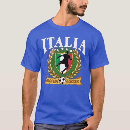 Italia Europees Voetbal  T-shirt (Voorkant)