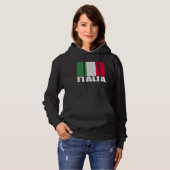 Italia Flag Grunge  Souvenir Italië Hoodie (Voorkant volledig)