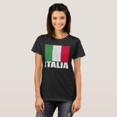 Italia Flag Grunge  Souvenir Italië T-shirt (Voorkant volledig)