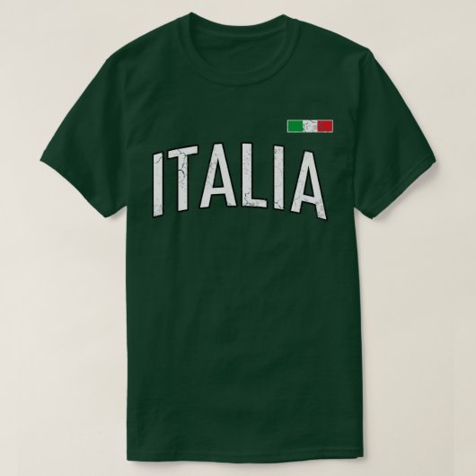 Italia Flag  Italiaans erfgoed T-shirt (Design voorkant)
