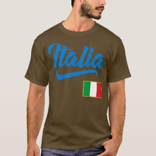Italia Flag Italiaans Italië T-shirt