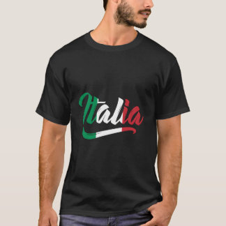 Italia Flag Italië Italiaans Italiaans erfgoed T-shirt