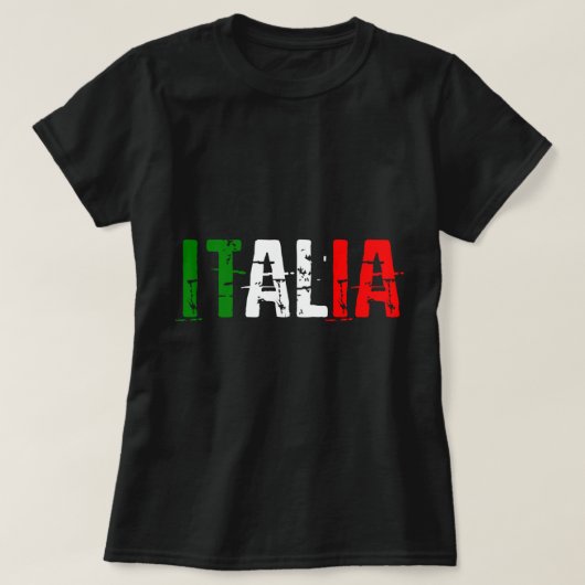ITALIA Flag ITALIË Mannen Vrouwen Kinder ITALIAANS T-shirt (Design voorkant)