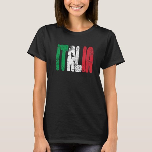 Italia Flag Italy Pride Italy Vacation Italy Fla T-shirt (Voorkant)