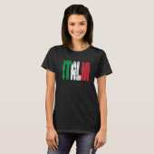 Italia Flag Italy Pride Italy Vacation Italy Fla T-shirt (Voorkant volledig)