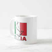 Italia Flag Land Koffiemok (Voorkant links)