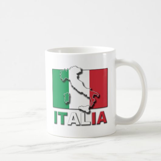Italia Flag Land Koffiemok (Rechts)