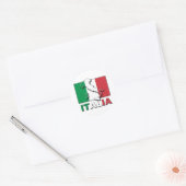Italia Flag Land Ronde Sticker (Envelop)
