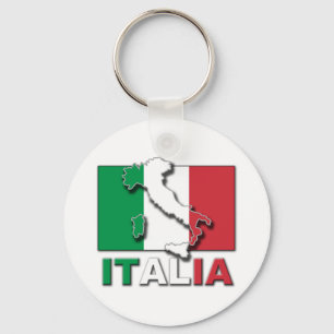 Italia Flag Land Sleutelhanger