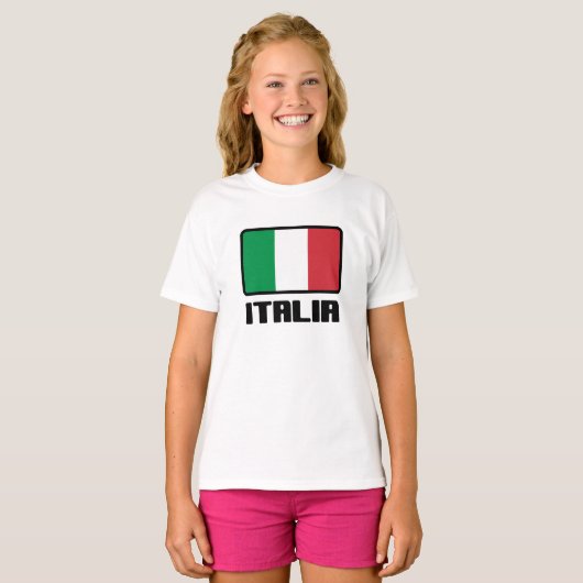 Italia Flag T-shirt (Voorkant volledig)