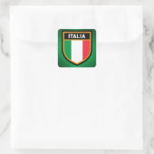 Italia Flag Vierkante Sticker (Tas)