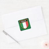 Italia Flag Vierkante Sticker (Envelop)