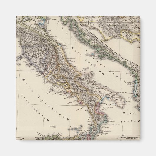 Italia, Gallia cisalpina, Sicilia, Sardinië Magneet (Voorkant)