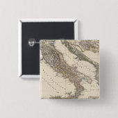 Italia, Gallia cisalpina, Sicilia, Sardinië Vierkante Button 5,1 Cm (Voorkant /achterkant)
