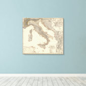 Italia, Gallia citerior, Illyricum, Sicilia Canvas Afdruk (Insitu (Houten vloer))