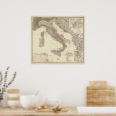 Italia, Gallia citerior, Illyricum, Sicilia Poster (Keuken)