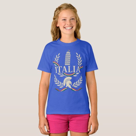 Italia Heritage Crest T-shirt (Voorkant volledig)