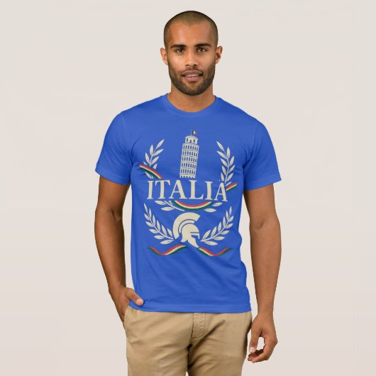 Italia Heritage Crest T-shirt (Voorkant volledig)