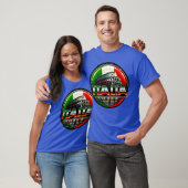 Italia (Het Colosseum met Italiaanse vlag) T-shirt (Unisex)