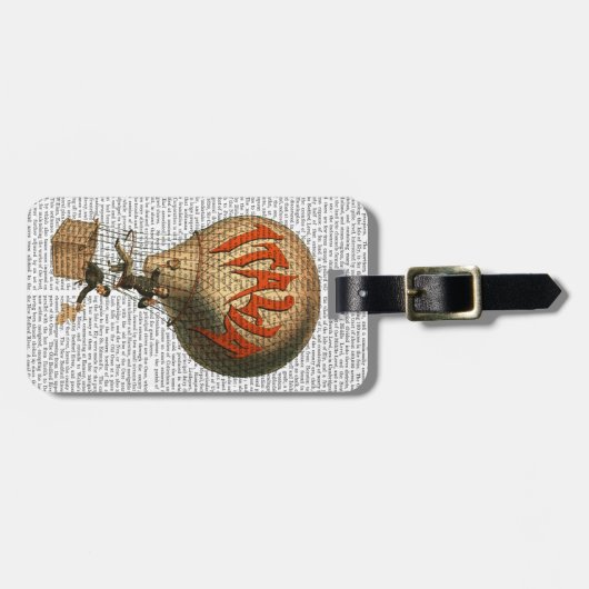 Italia Hot Air Balloon Bagagelabel (Voorkant horizontaal)