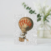 Italia Hot Air Balloon Briefkaart (Staand voorkant)
