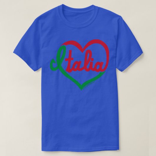 Italia in mijn hart t-shirt (Design voorkant)