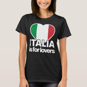 ITALIA is voor Trotse Italiaanse Vlag Italië Hart T-shirt