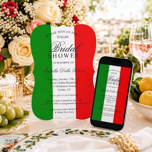 Italia Italiaans Bruidsfeest Uitnodiging