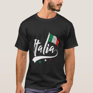 Italia Italiaanse Vlag Italië Italiaans Erfgoed T-shirt