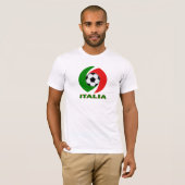 Italia Italië Flag Ball Design T-shirt (Voorkant volledig)