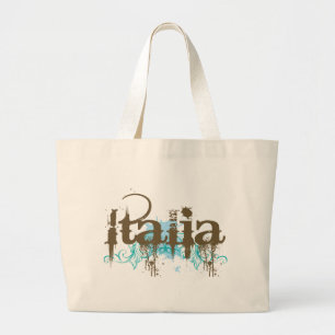 Italia Italië T-shirt Grote Tote Bag