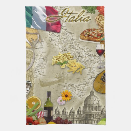 Italia Kitchen Towel Theedoek (Verticaal)