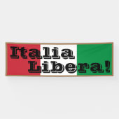 Italia Libera Spandoek (Horizontaal)