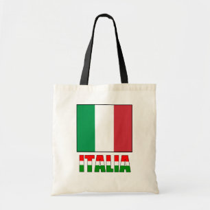 Italia Met de vlag van Italië Tote Bag