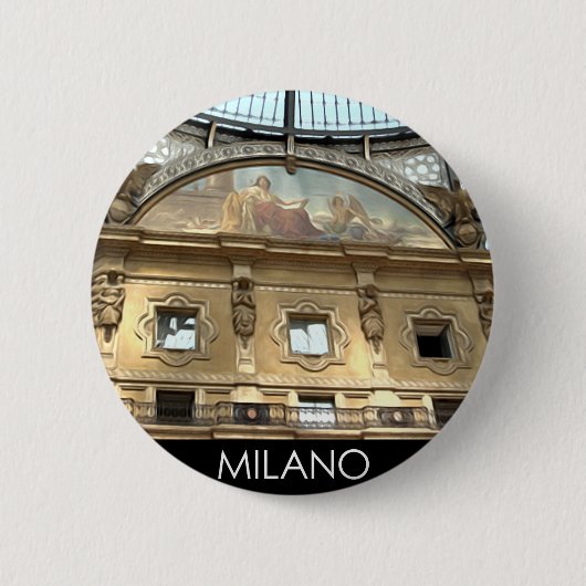ITALIA MILANO RONDE BUTTON 5,7 CM (Voorkant)