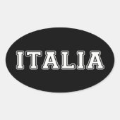 Italia Ovale Sticker (Voorkant)