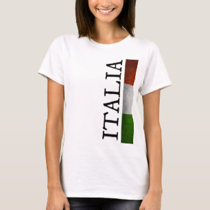 Italia Pride I Love Italy Tricolore Italiaanse vla T-shirt