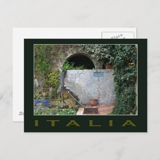 Italia Romantic custom briefkaart (Voorkant / Achterkant)
